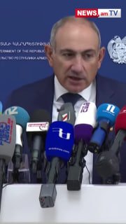 Никол Пашинян выступает с заявлением о принципах работы ЕАЭС