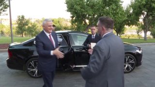 Вице-премьер Армении Мгер Григорян на мероприятии ко Дню независимости США