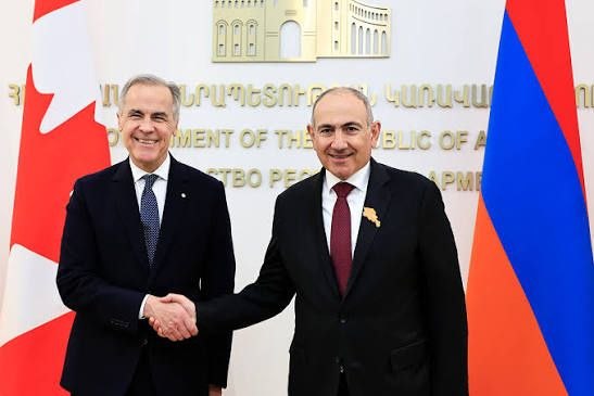 Премьер-министры Канады и Армении Марк Карни и Никол Пашинян