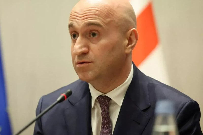 Сулхан Тамазашвили, министр внутренних дел Грузии, во время визита в Армению