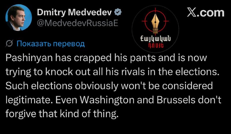 Дмитрий Медведев подверг критике предвыборную ситуацию в Армении