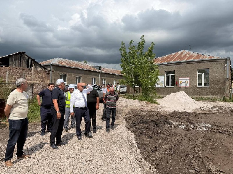 Строительство новой школы в Артике, Ширакская область, Армения
