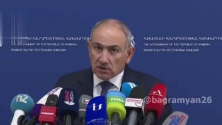 Премьер-министр Армении Никол Пашинян на переговорах с главой правительства РФ