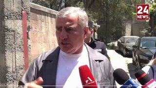 Самвел Карапетян на предвыборном мероприятии в Армении, раздача денег избирателям