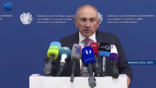 Никол Пашинян на пресс-конференции в Армении