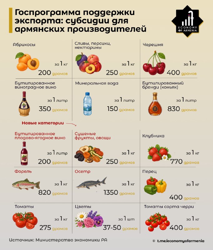 Заседание правительства Армении, где обсуждается продление программы субсидирования экспорта
